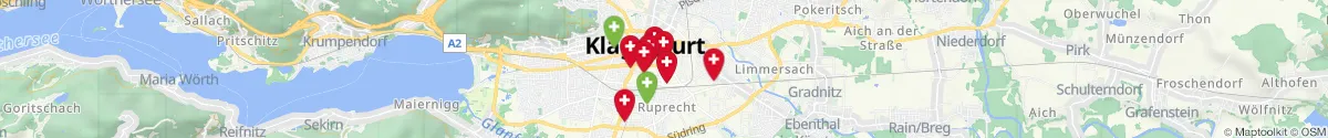 Map view for Pharmacies emergency services nearby Sankt Ruprecht (Klagenfurt  (Stadt), Kärnten)
